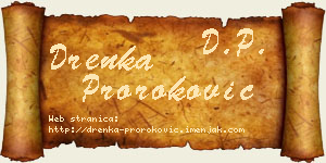 Drenka Proroković vizit kartica